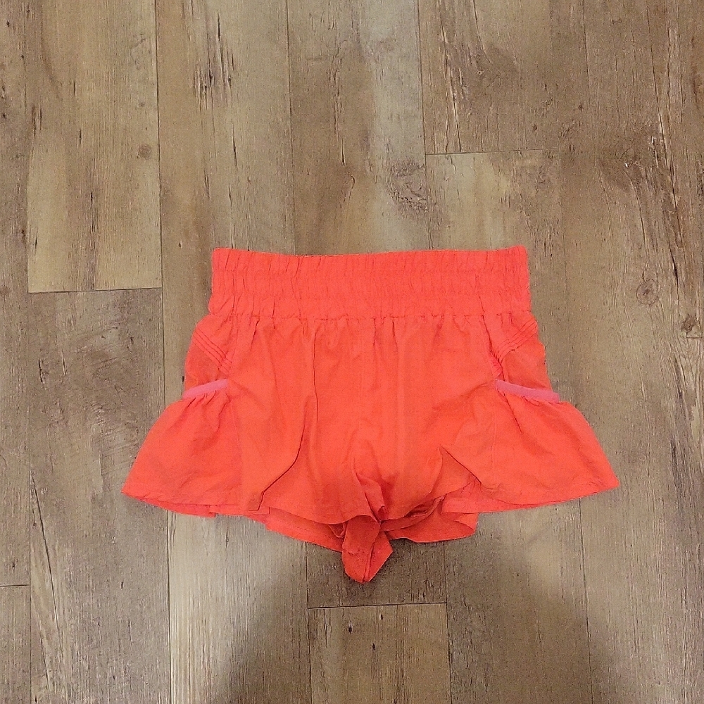 FP MOVEMENT Women's Pink Ruffle Shorts